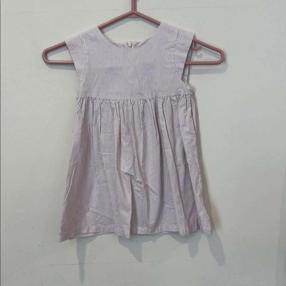 Chic White Striped Kids Blouse
